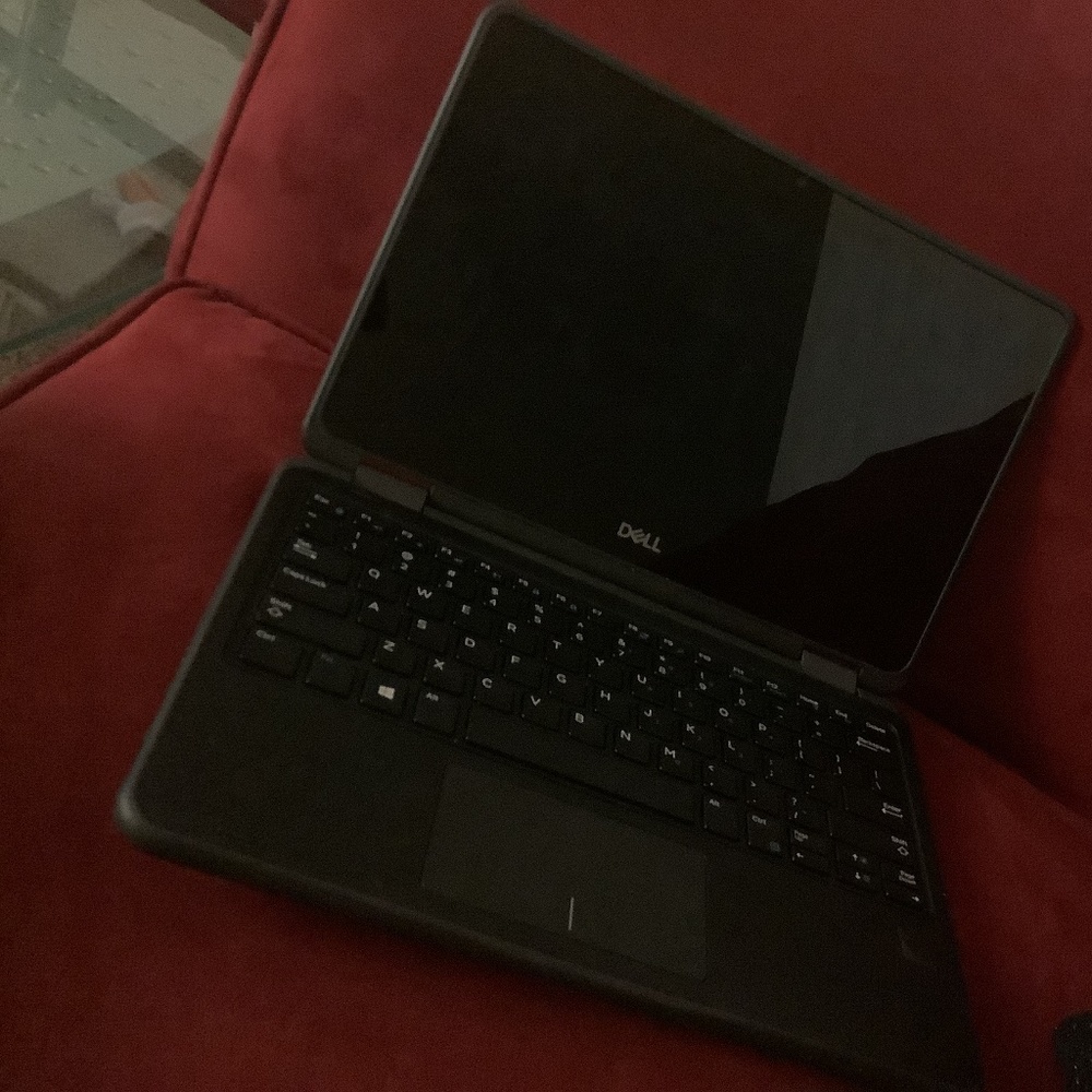 Dell touch screen foldable laptop with charger